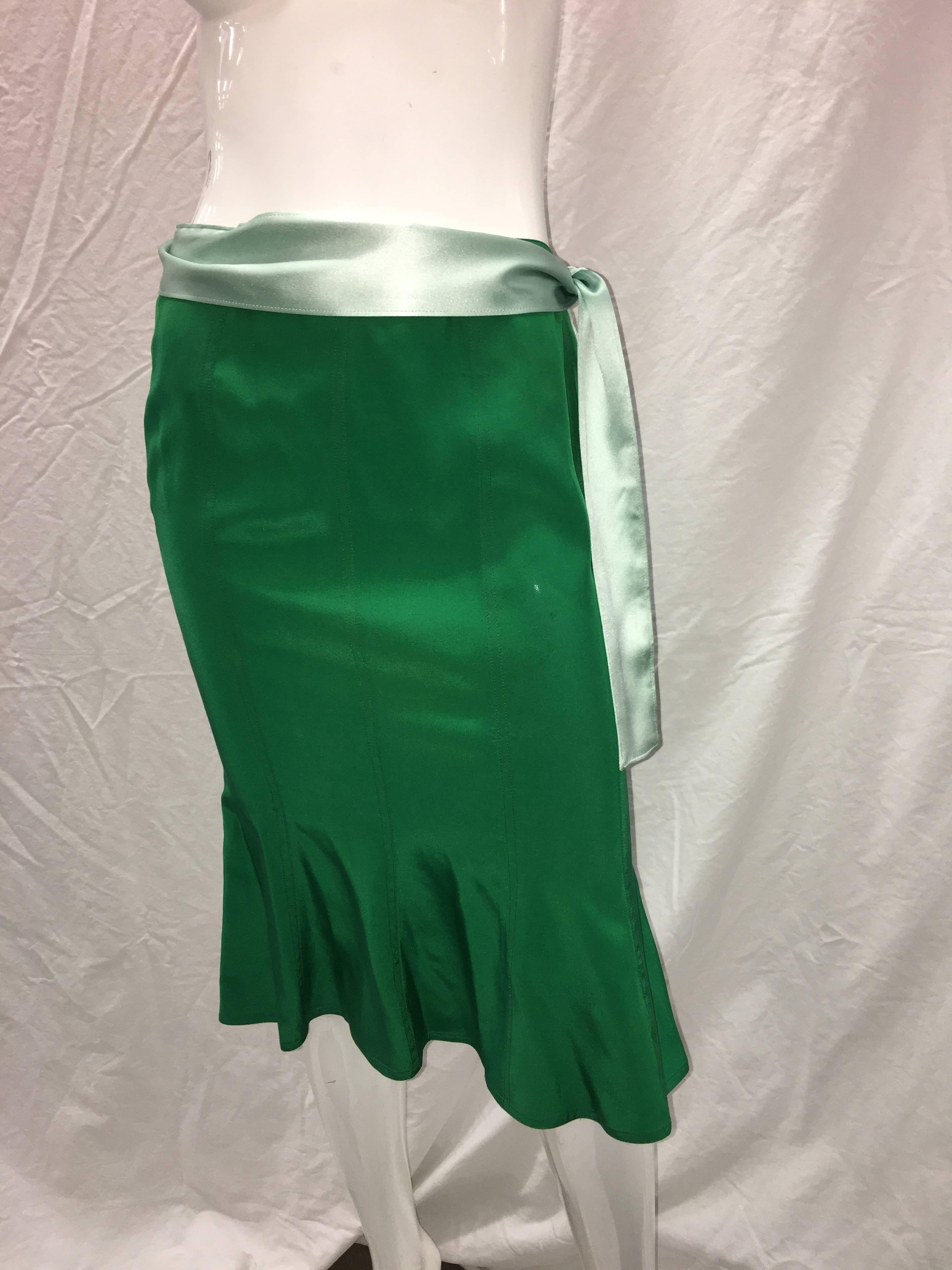 Women's Tom Ford for Yves Saint Laurent silk skirt with Sash              For Sale