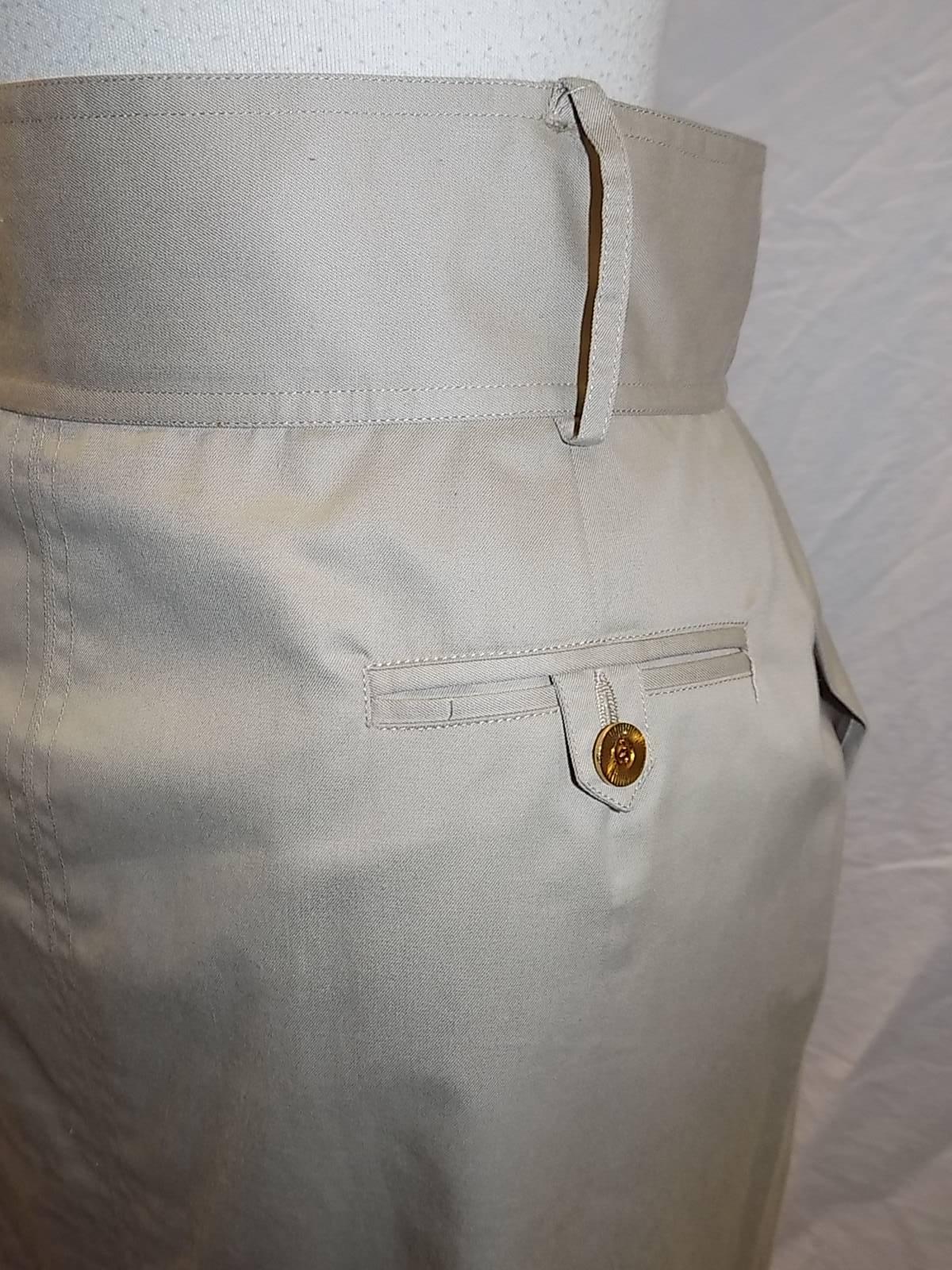 Women's Chanel safari cotton skirt
