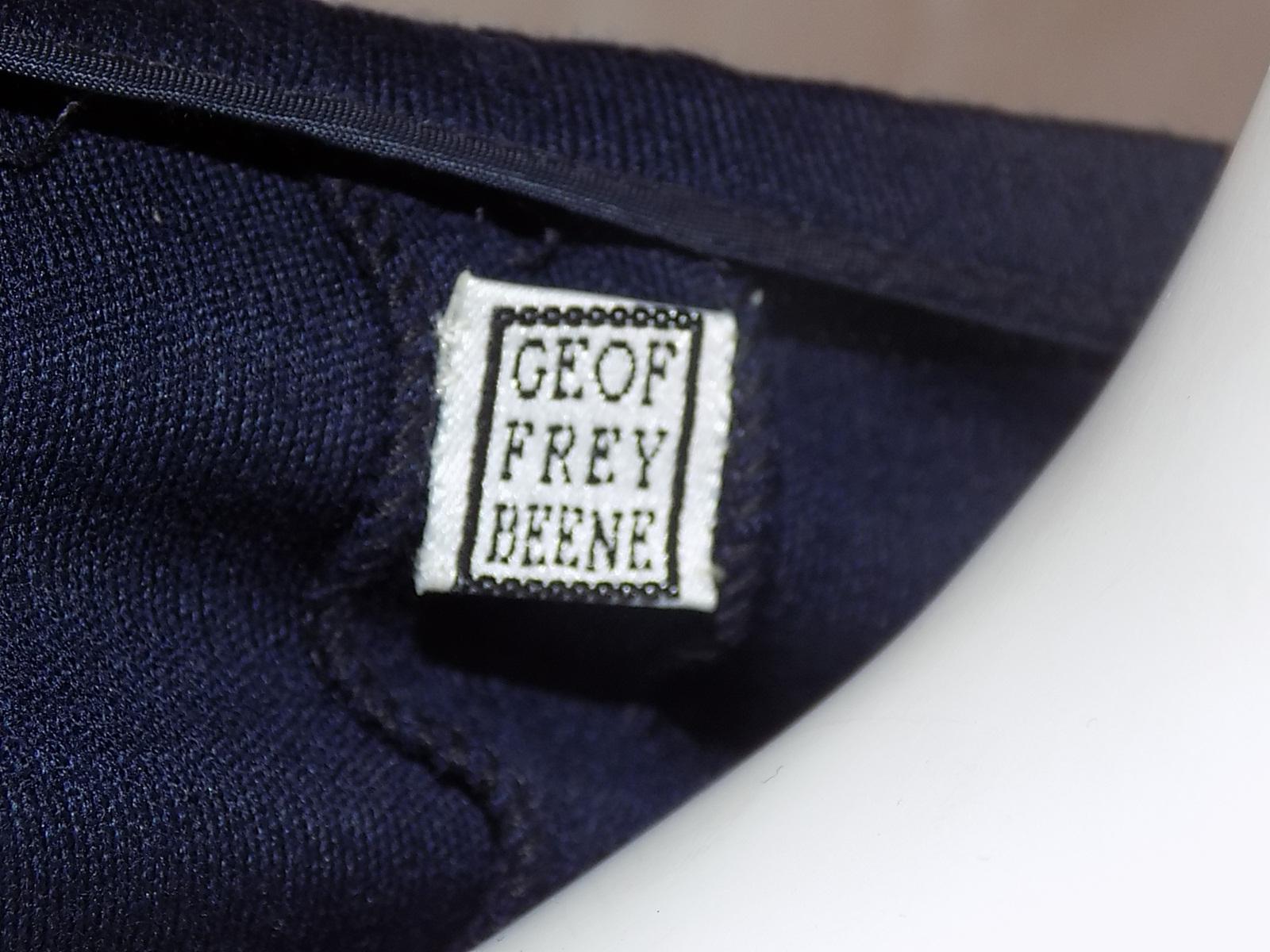Rare Vintage Geoffrey Beene Jumper / Jumpsuit  navy with checker detail  For Sale 5