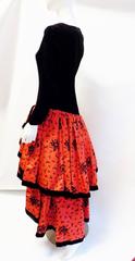 "Dancing with the stars" Escada "flamengo" red and black evening gown