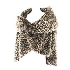 Junya Watanabe for CDG AD 2000 Faux Fur Leopard Cape