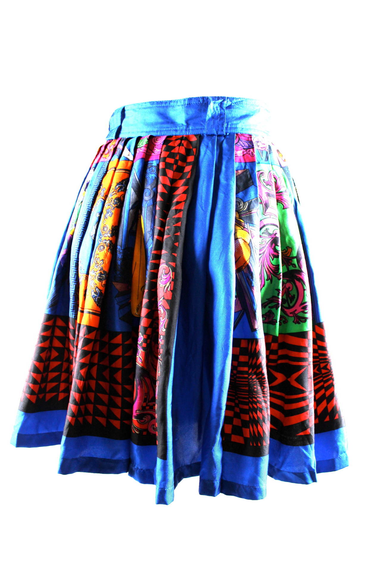 Gianni Versace 1990/1 Capriccio Silk Skirt In Good Condition For Sale In Bath, GB