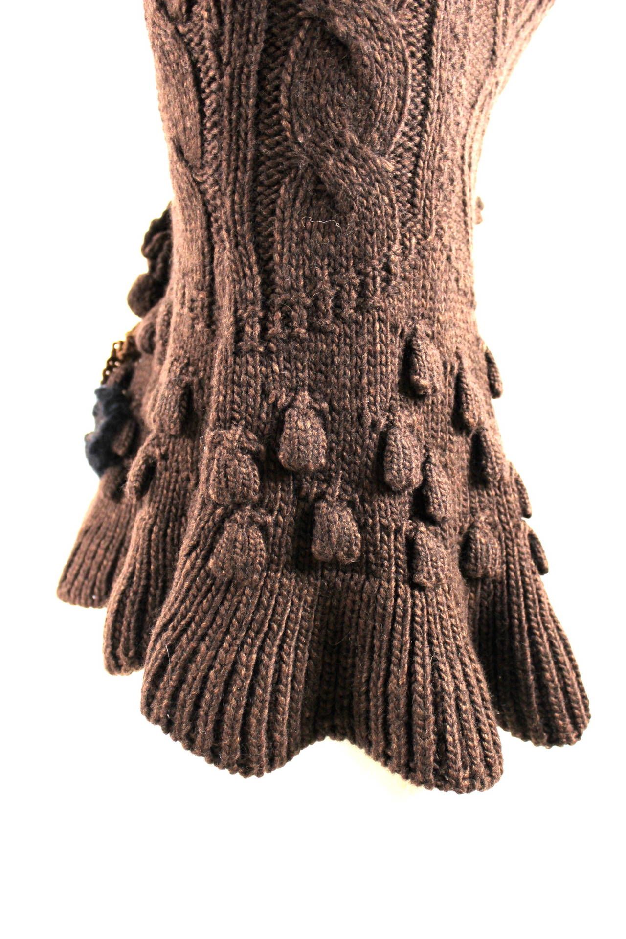 Alexander McQueen Fall/Winter 2005 Runway Wool/Alpaca Aran Skirt 4