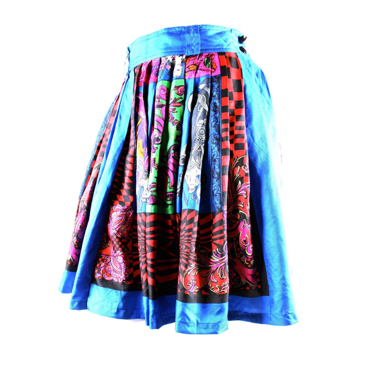 Gianni Versace 1990/1 Capriccio Silk Skirt For Sale