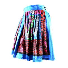 Gianni Versace 1990/1 Capriccio Silk Skirt