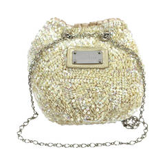 Courreges Pearlised Sequin Evening Bag