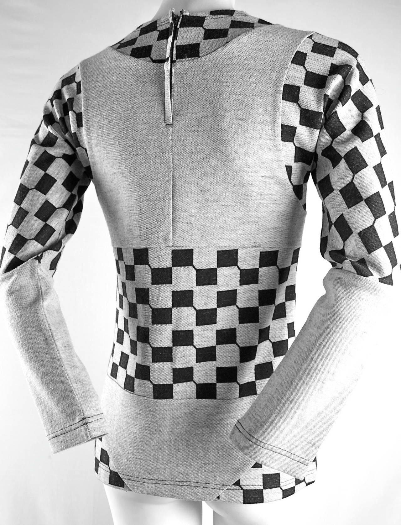 Peggy Moffitt for Comme des Garcons Collection
Grey and Black Checkerboard Bikini Top
Labelled size M