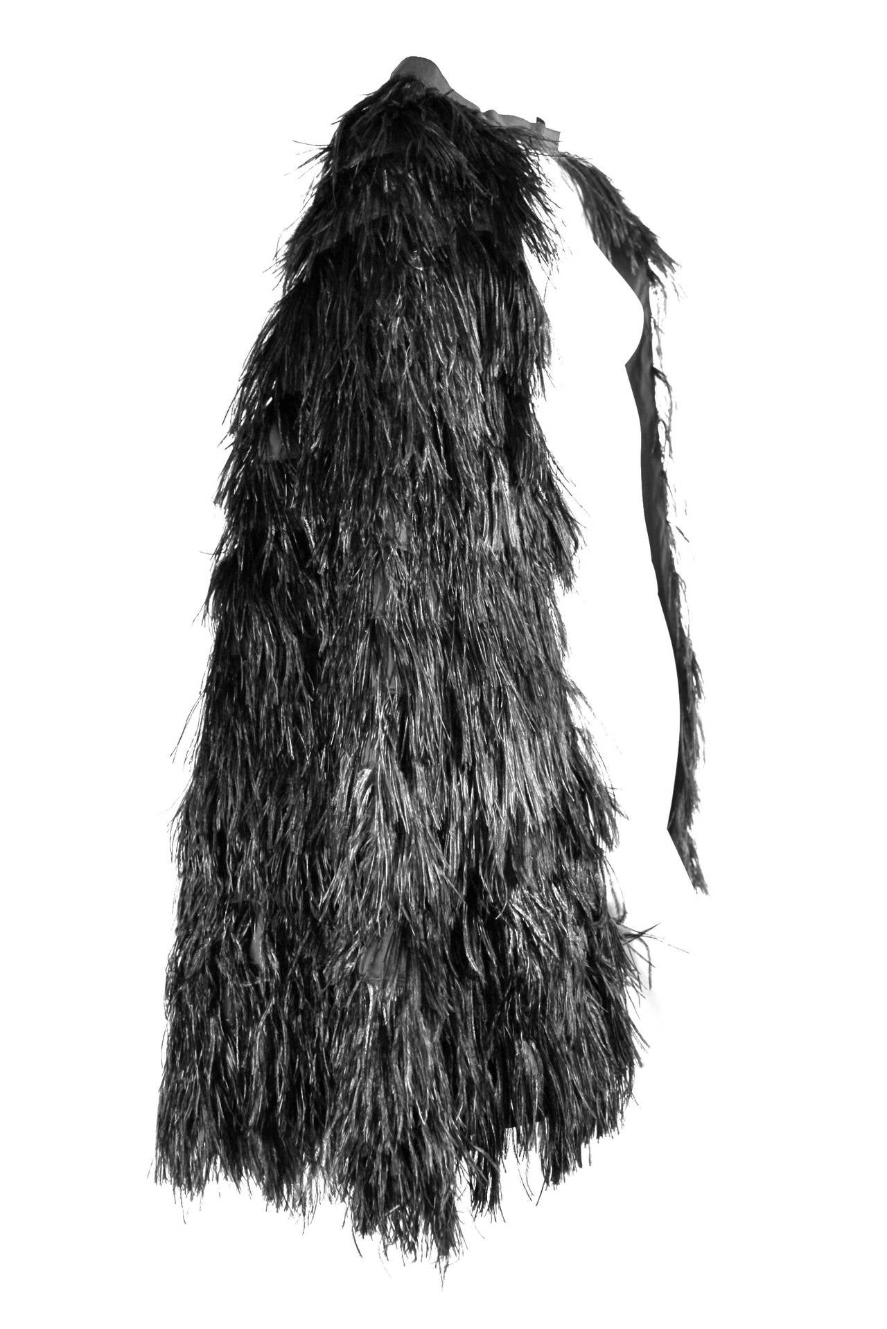 Givenchy Ostrich Feather Overskirt or Cape 3