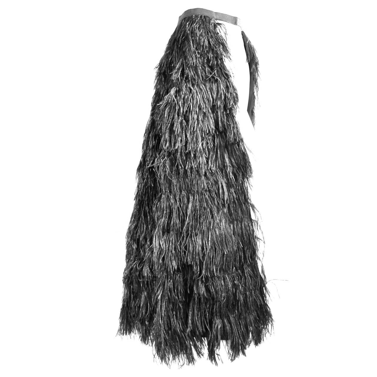 Givenchy Ostrich Feather Overskirt or Cape