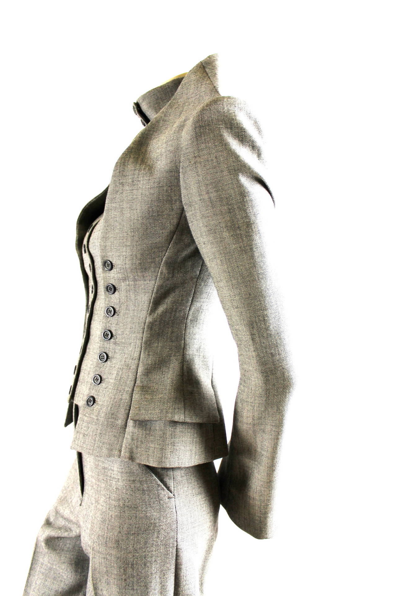 Alexander McQueen Runway Jacket Pant Suit A/W 2002 Collection 2