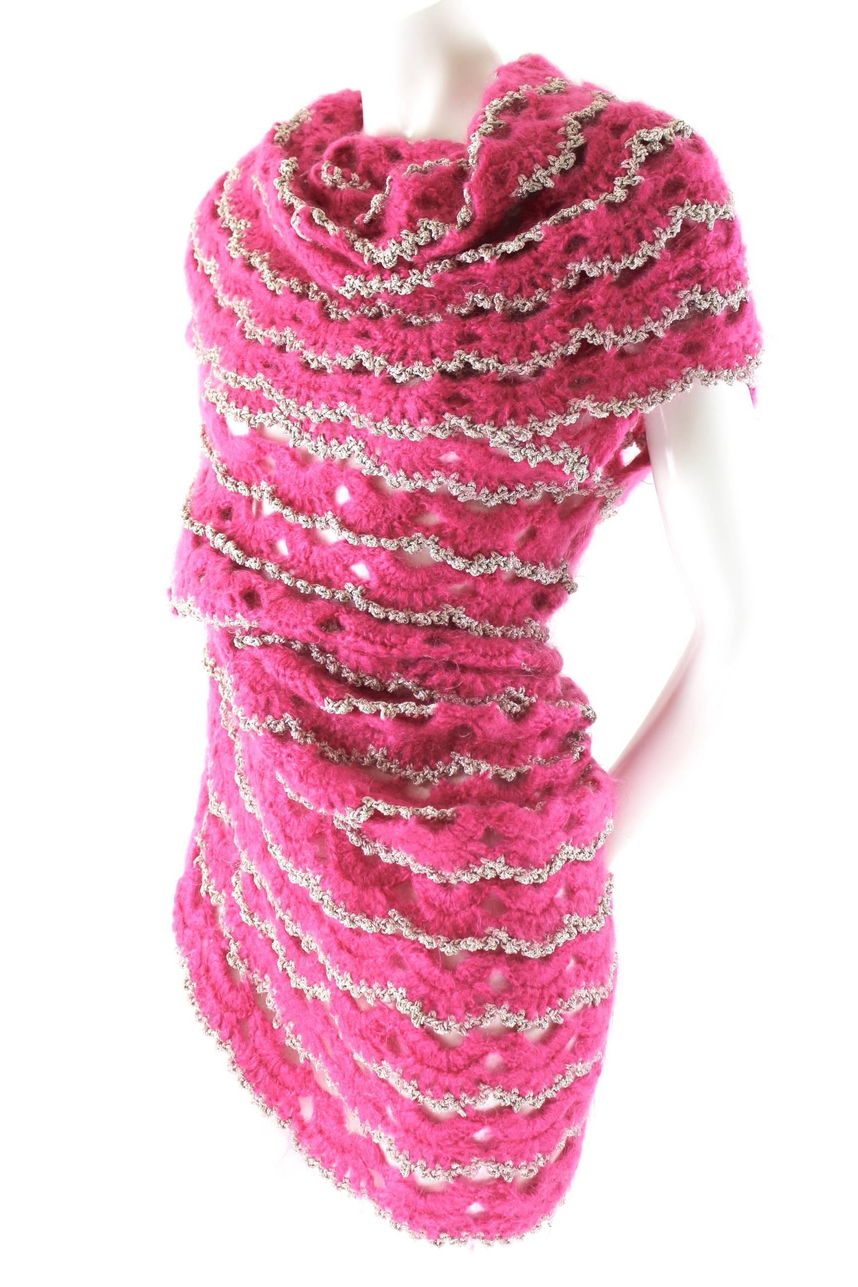 Pink Comme des Garcons Junya Watanabe AD 2004 Runway Poncho