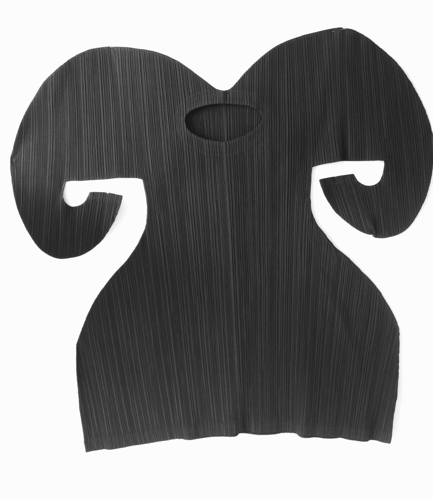 Robe Issey Miyake Pleats Please 1990
Grandes manches incurvées et hanches allongées de type pannier
Labellisé taille M
