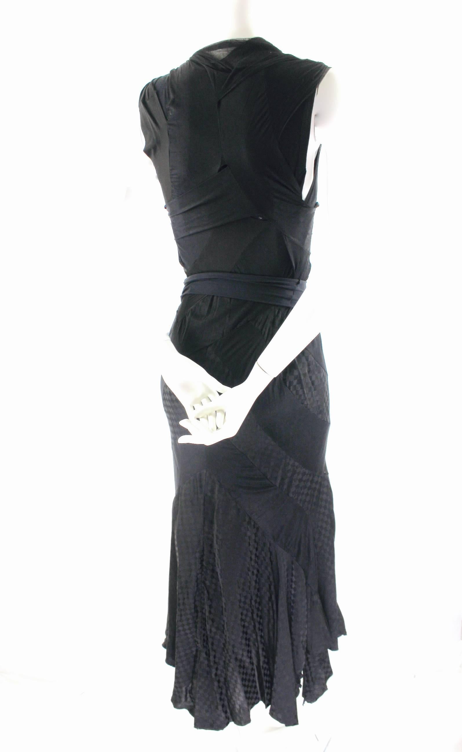 Black Junya Watanabe AD 2005 'Avarisious' Bandage Dress