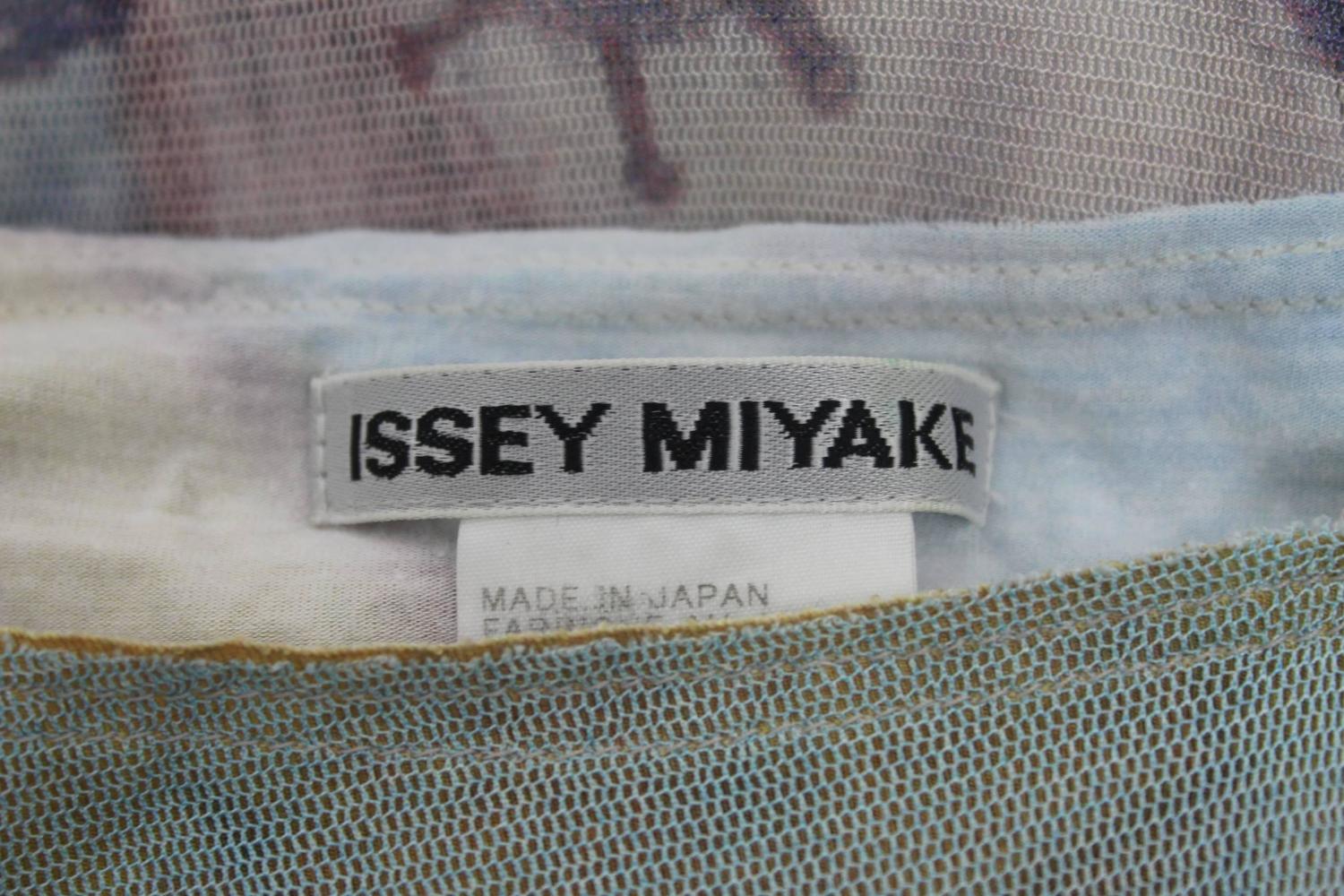 Issey Miyake Aya Takano Whimsical Print Silk Dress For Sale at 1stdibs