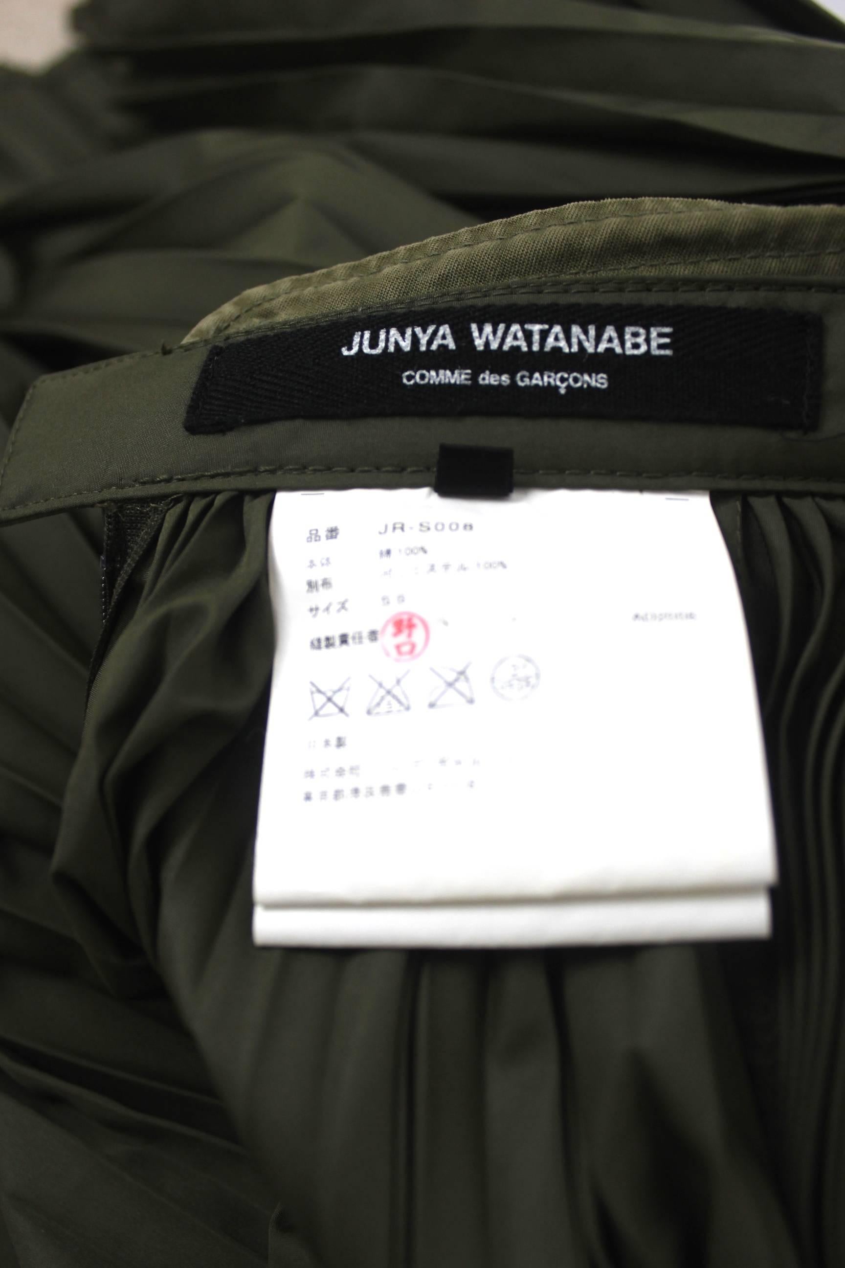 Junya Watanabe 2006 Collection Runway Pleated Military Skirt 1