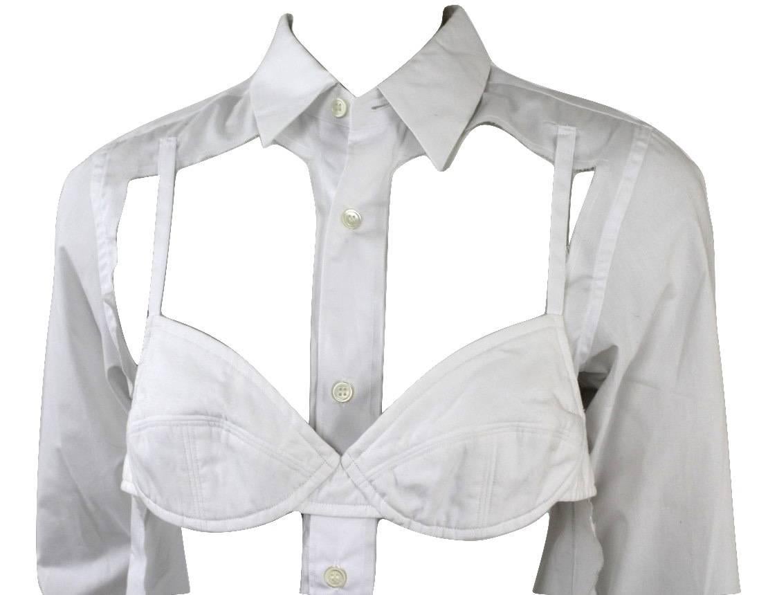Comme des Garcons 2008 Collection Runway Bra Blouse In New Condition In Bath, GB