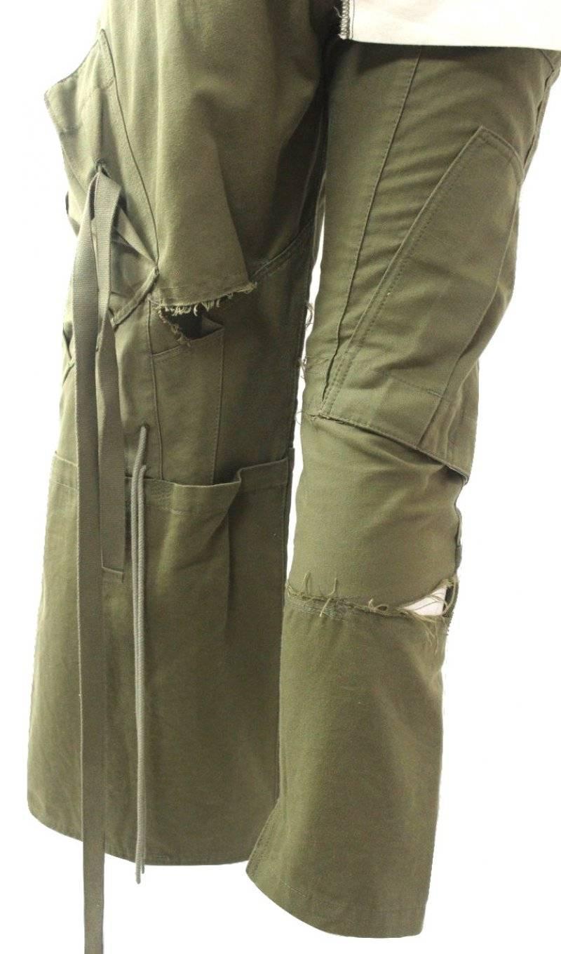 Black Junya Watanabe 2006 Military Wide and Narrow Leg Cargo Pants