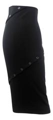 Alexander McQueen 1996 Collection Spiral Buttoned High Waisted Skirt