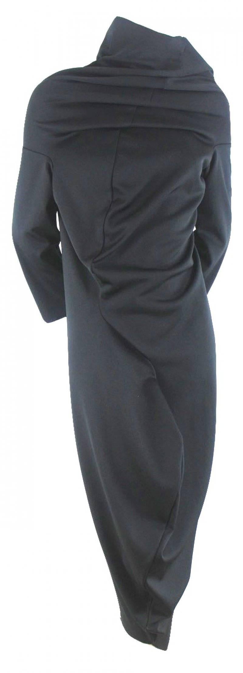 Black Comme des Garcons 2011 Collection S-Curve Dress