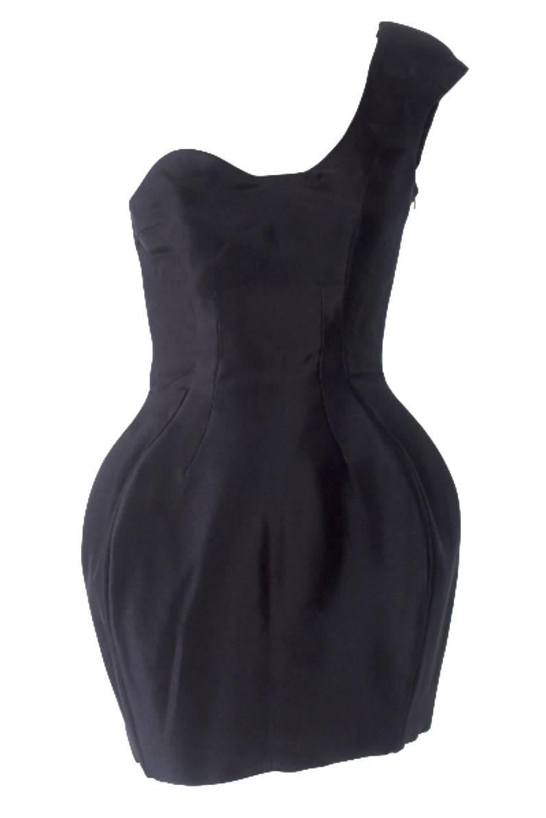 Paco Rabanne Padded Silk Dress In New Condition In Bath, GB