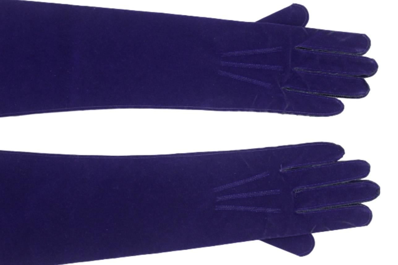 Women's Rare Comme des Garcons Fall 1996 Sample Labelled Moleskine Gloves 