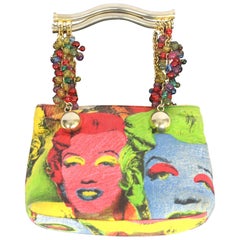 Gianni Versace Monroe and Dean Beaded Purse