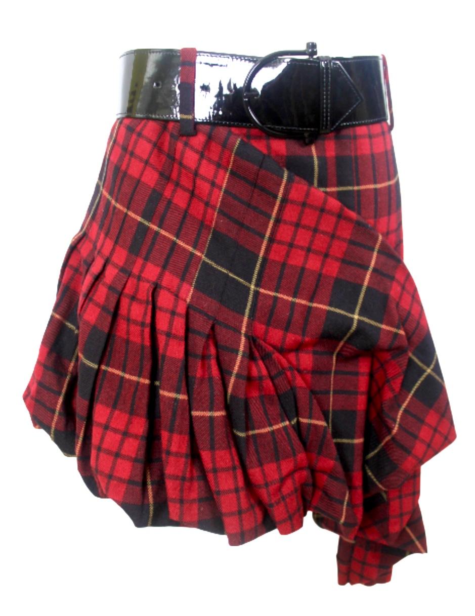 Alexander McQueen Widows of Culloden Tartan Skirt and Belt, 2006 1