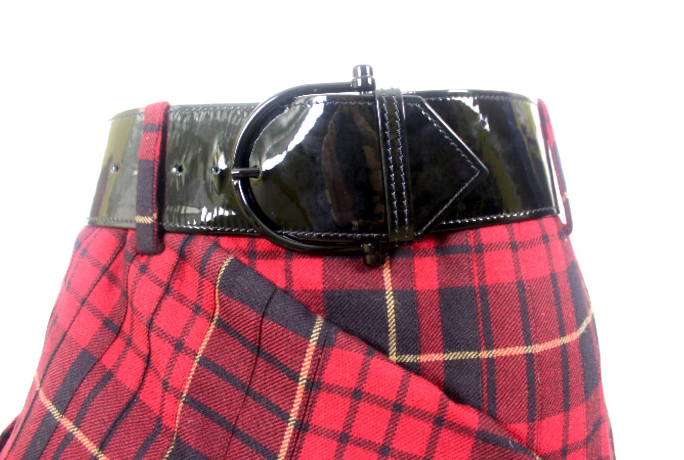 Alexander McQueen Widows of Culloden Tartan Skirt and Belt, 2006 3
