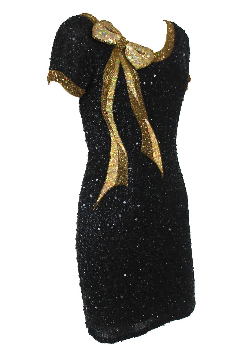 Riazee Boutique by Naeem Khan 1980s Beaded Dress For Sale 4