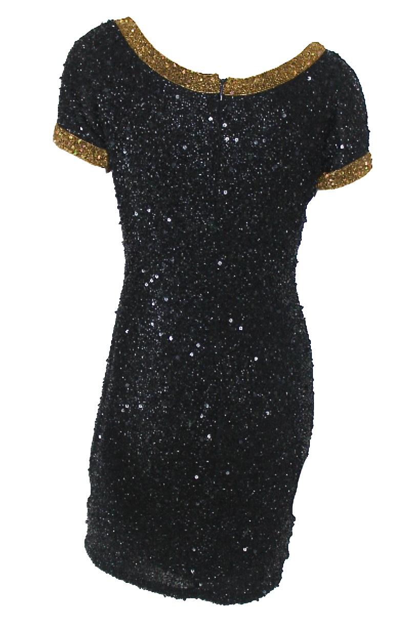 Riazee Boutique by Naeem Khan 1980s Beaded Dress For Sale 5