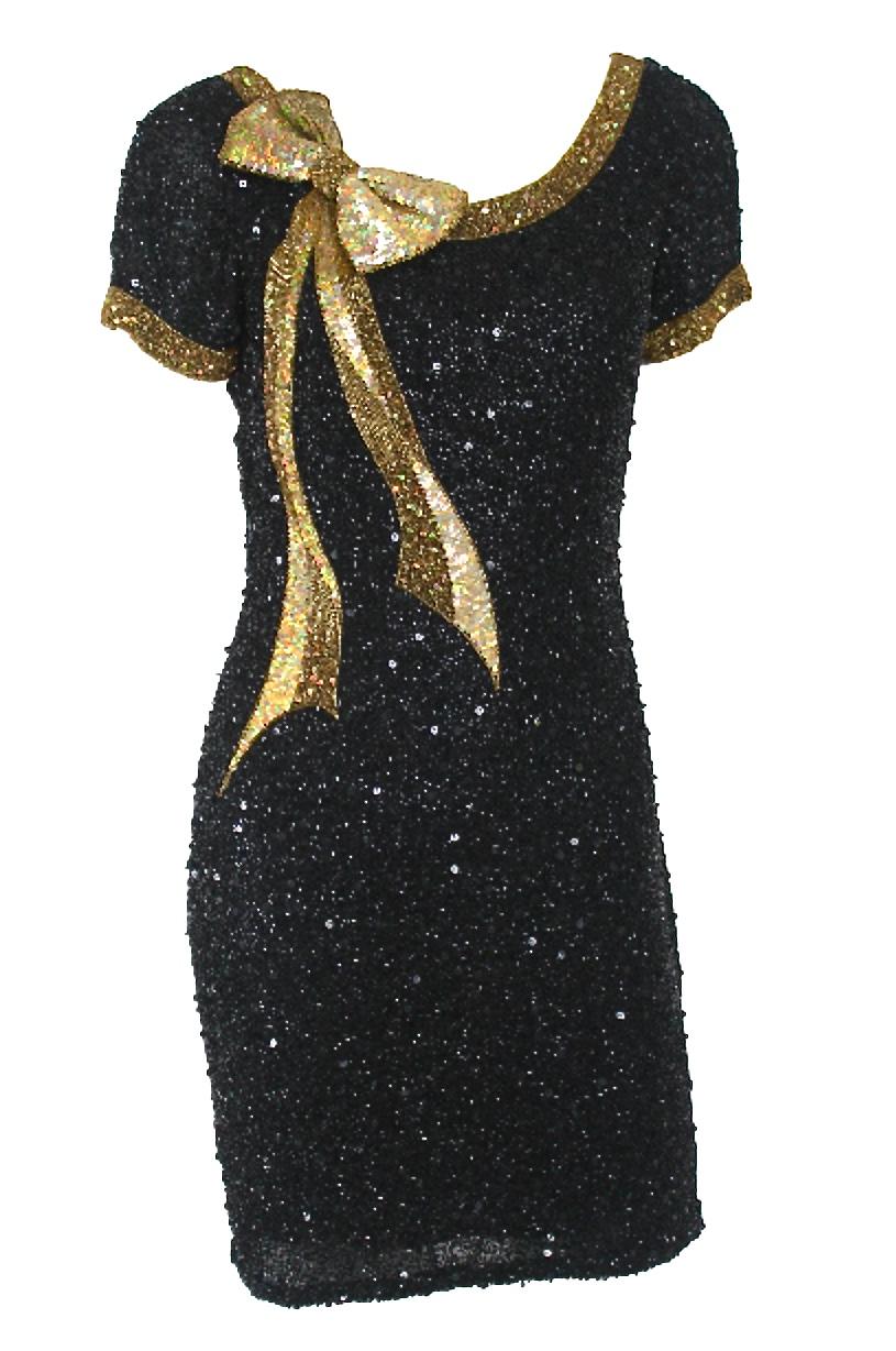 Riazee Boutique by Naeem Khan 1980s Beaded Dress For Sale 9