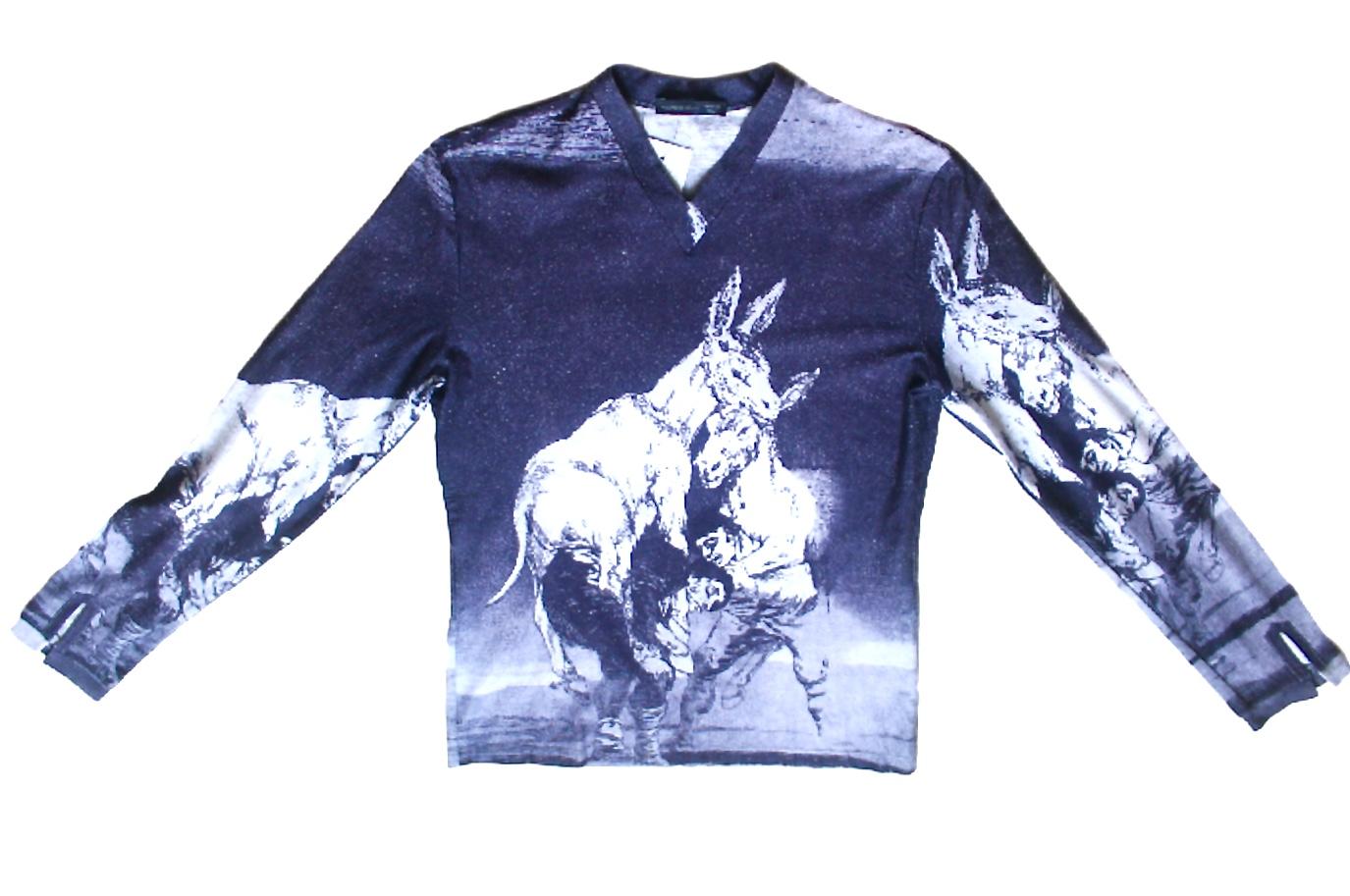 Alexander McQueen Early 1990's Goya Print T-shirt at 1stDibs