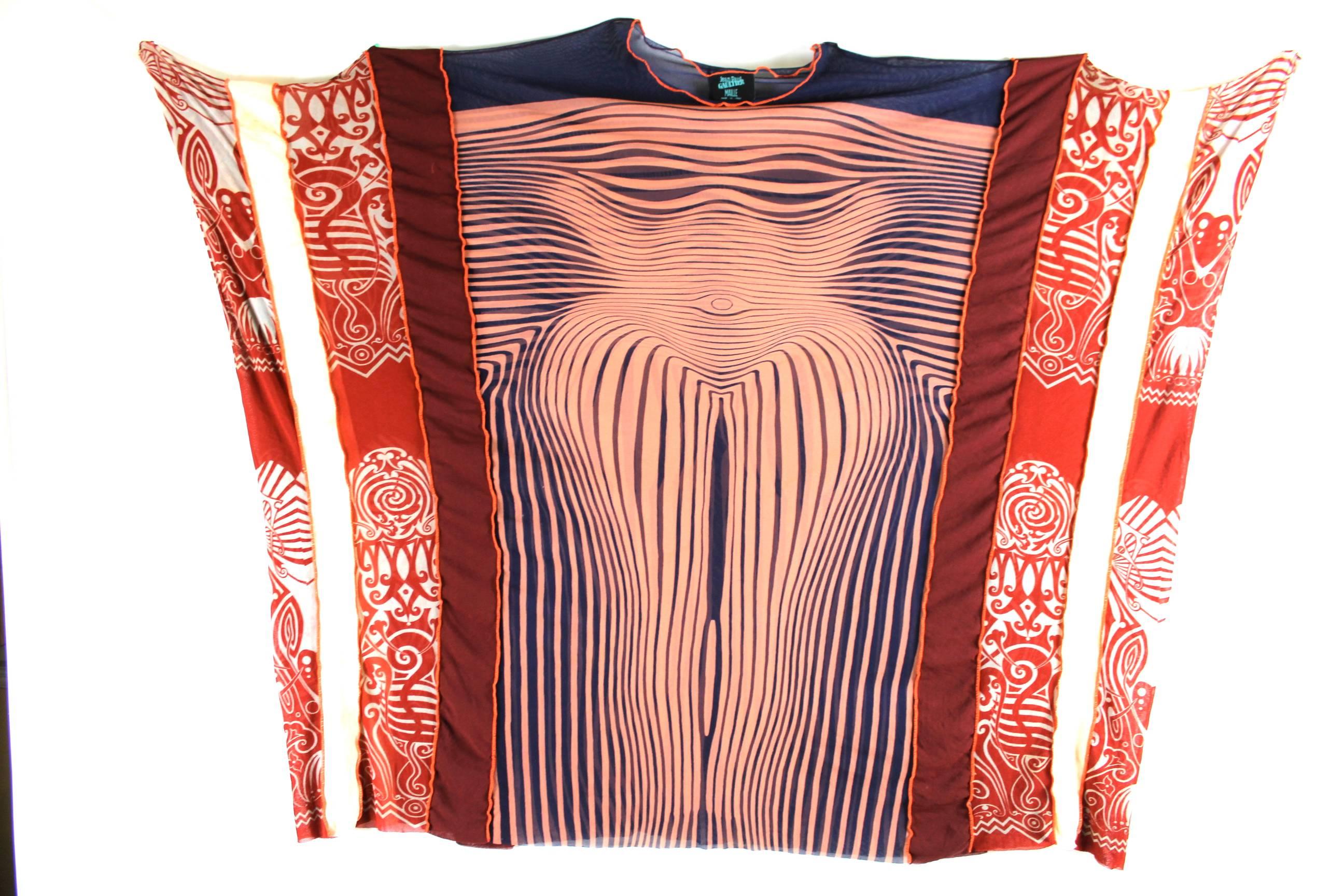 Jean Paul Gaultier Runway Body Contour Caftan S/S 1996 Collection In Excellent Condition In Bath, GB