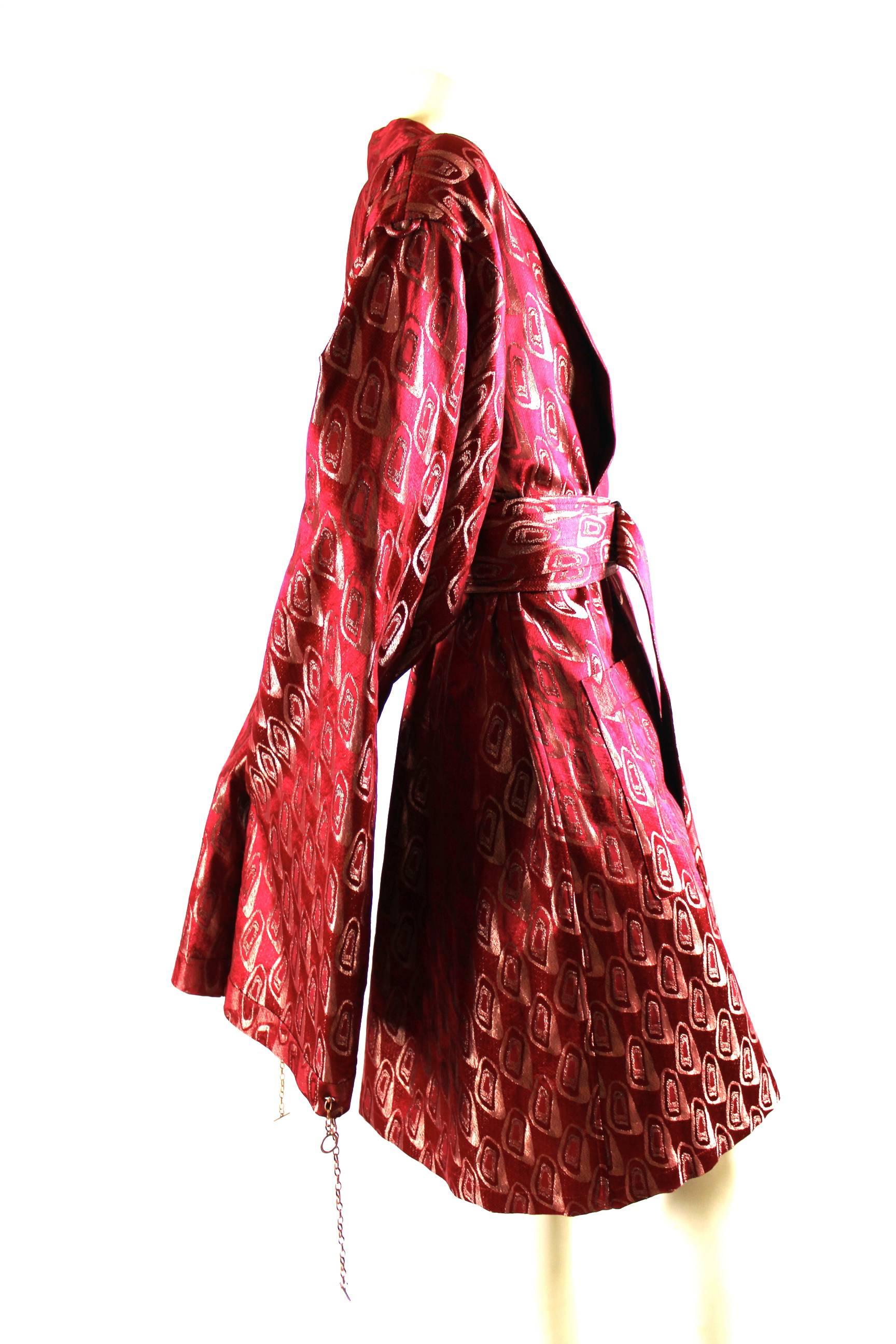 Jean Paul Gaultier Vintage Extra Long Sleeve Kimono with Metal Hook Ups 3
