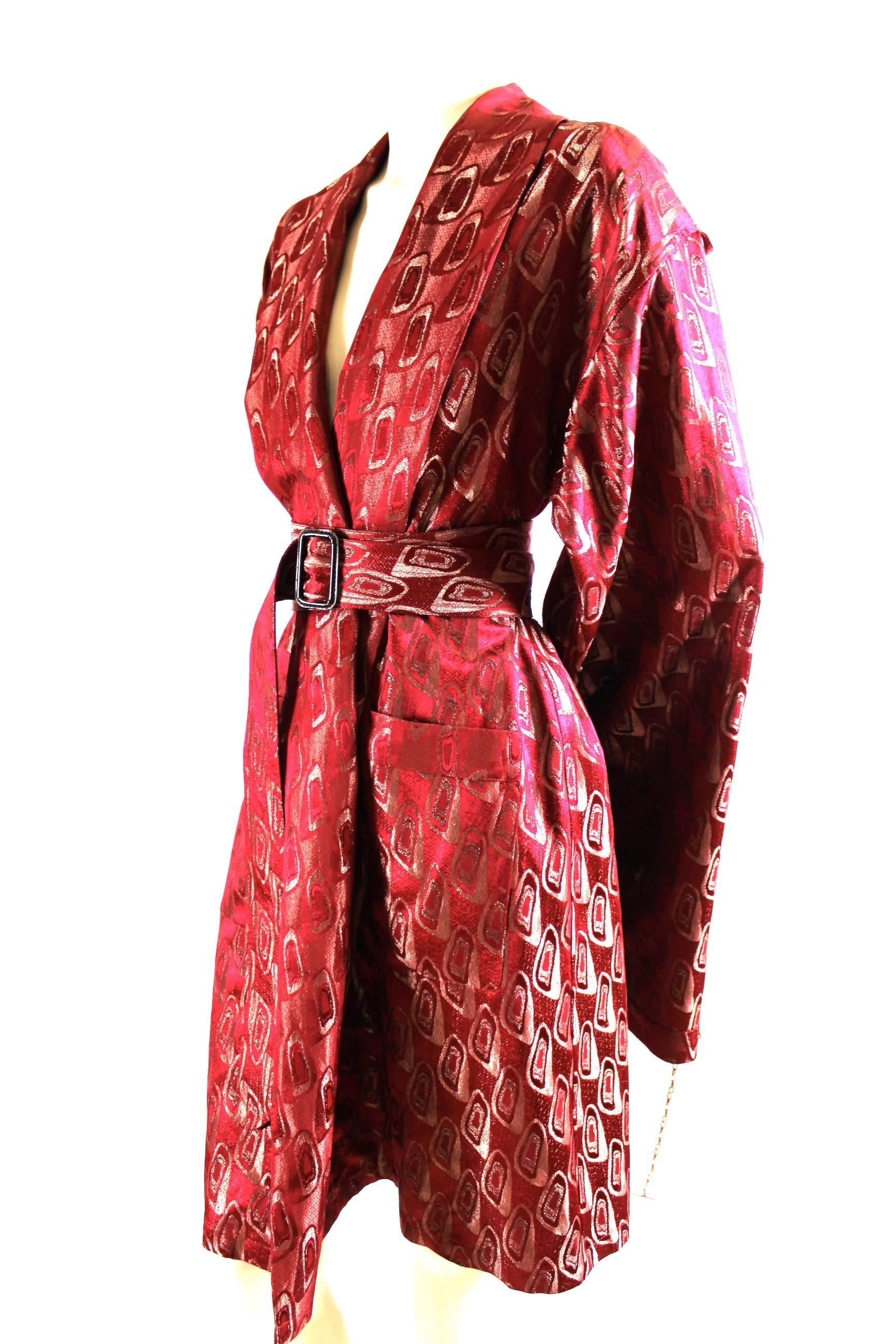 Jean Paul Gaultier Vintage Extra Long Sleeve Kimono with Metal Hook Ups 4