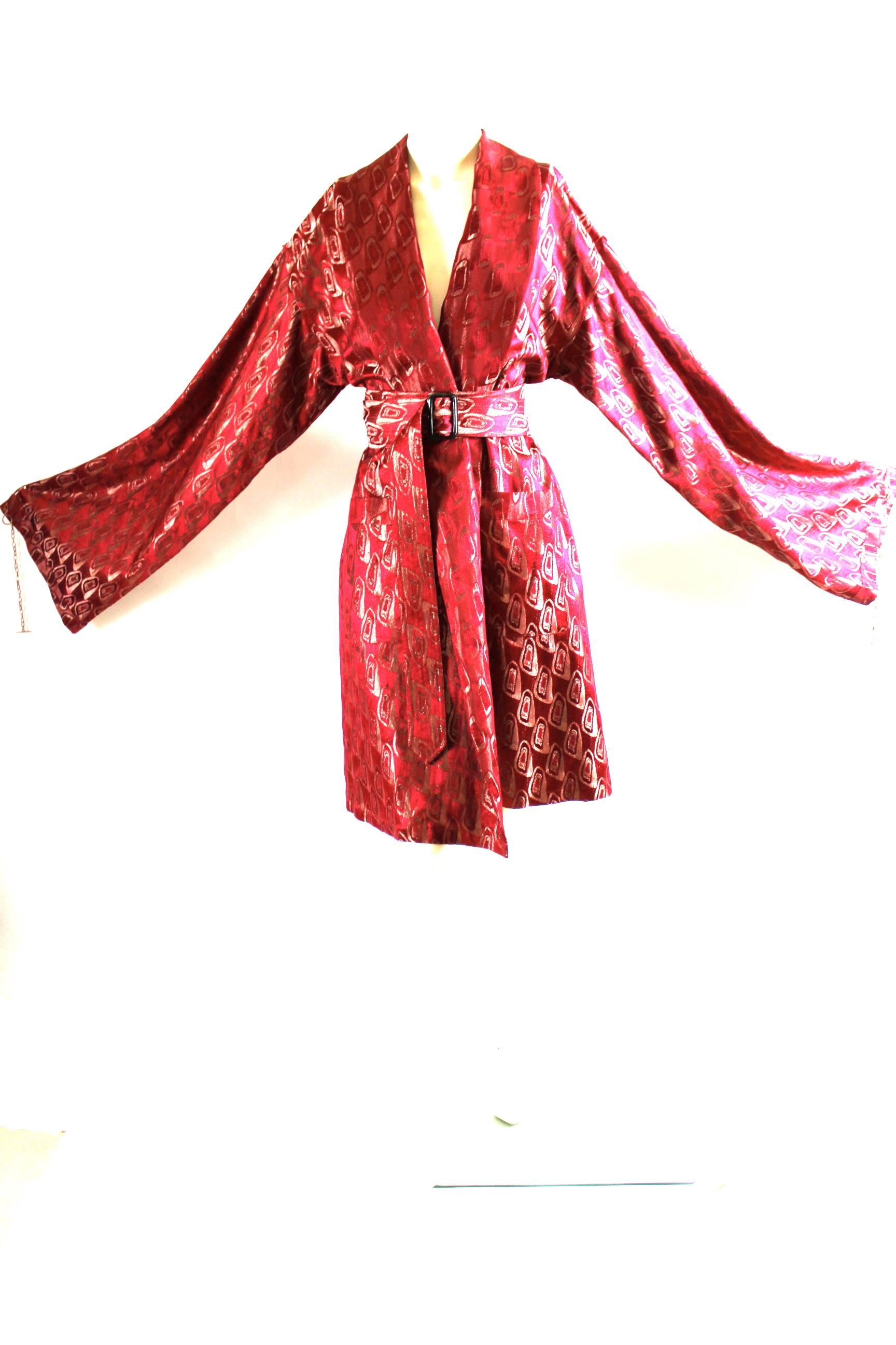 Jean Paul Gaultier Vintage Extra Long Sleeve Kimono with Metal Hook Ups 6