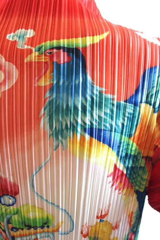Cardigan Boutonné Dragon Chinois PLEATS PLEASE ISSEY MIYAKE - Taille 4 - Occasion Parfait état