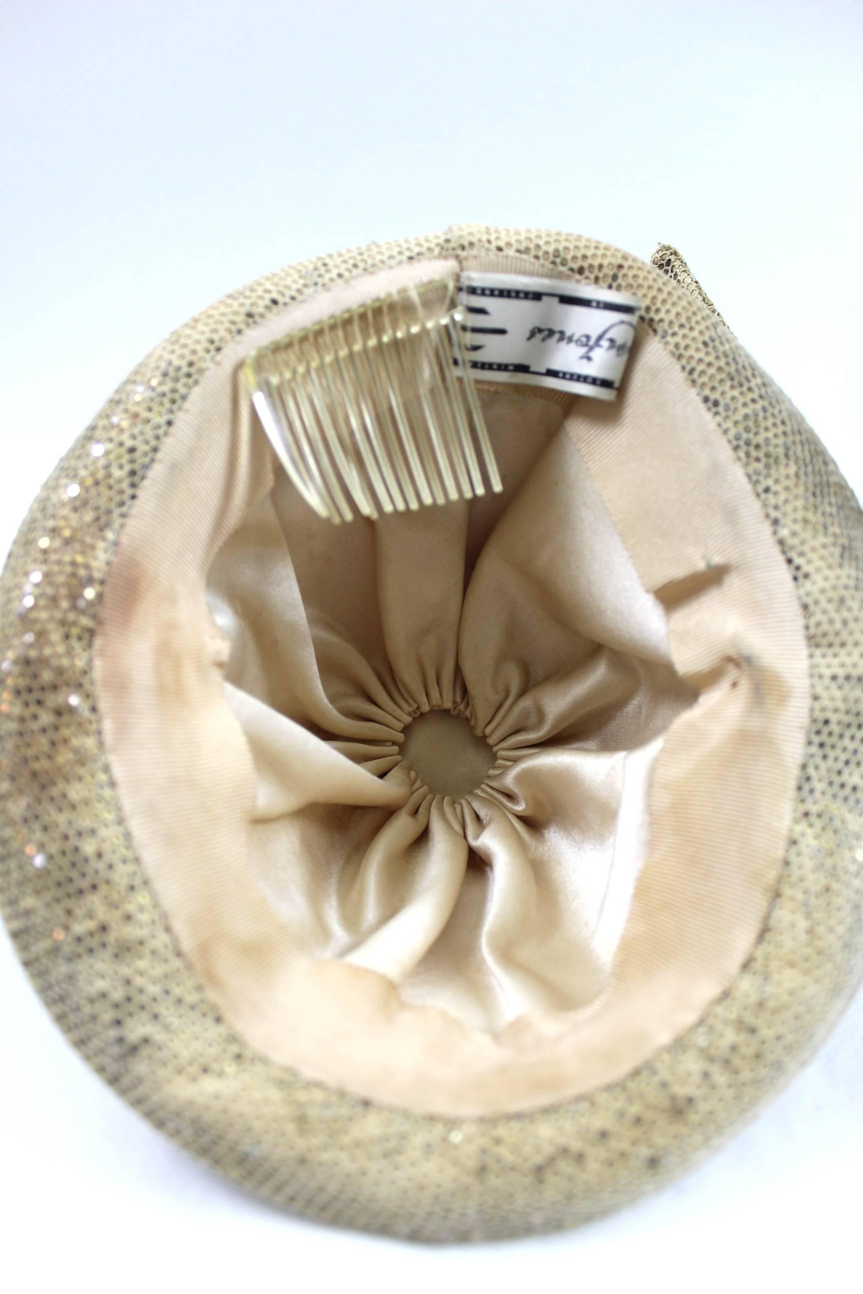 Vintage Early 80s Stephen Jones Hermes/Mercury Winged Hat 3