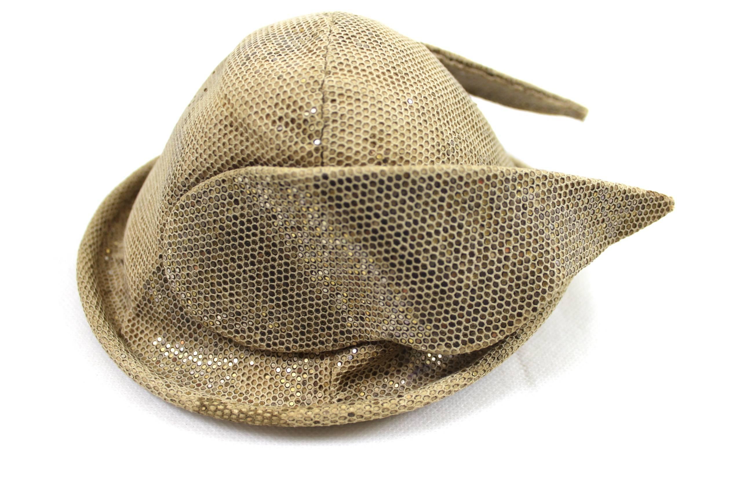 Women's or Men's Vintage Early 80s Stephen Jones Hermes/Mercury Winged Hat