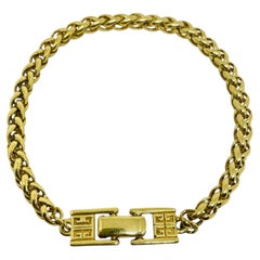 GIVENCHY Paris New York – Designer-Armband mit Logo und goldfarbener Weizenkette