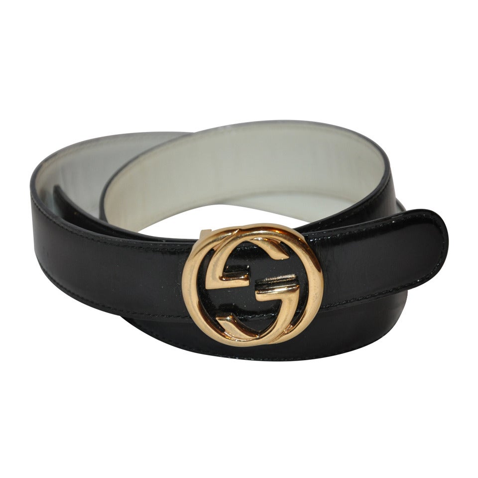 gucci gold and black belt