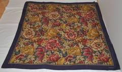 Pañuelo de seda con estampado floral multicolor Saldarini Extra Huge