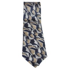 Giorgio Armani Men's Abstract Print Silk Tie