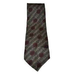 Vintage Giorgio Armani Men's Bold Print Silk Tie