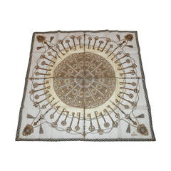 Fendi fazzoletto "Vintage Keys" in 100% cotone svizzero