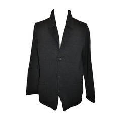 Jersey con botones delanteros Yoshi Yamamoto Hombre Pour Homme Azul marino oscuro
