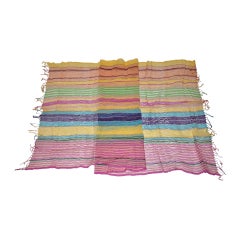 Huge Multi-Colored Stripe Hand-Woven Scarf Huge Multi-Colored Stripe Hand-Woven Scarf