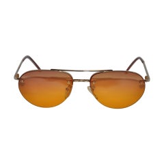 Escada Gold Hardware with Golden Lens Sunglasses