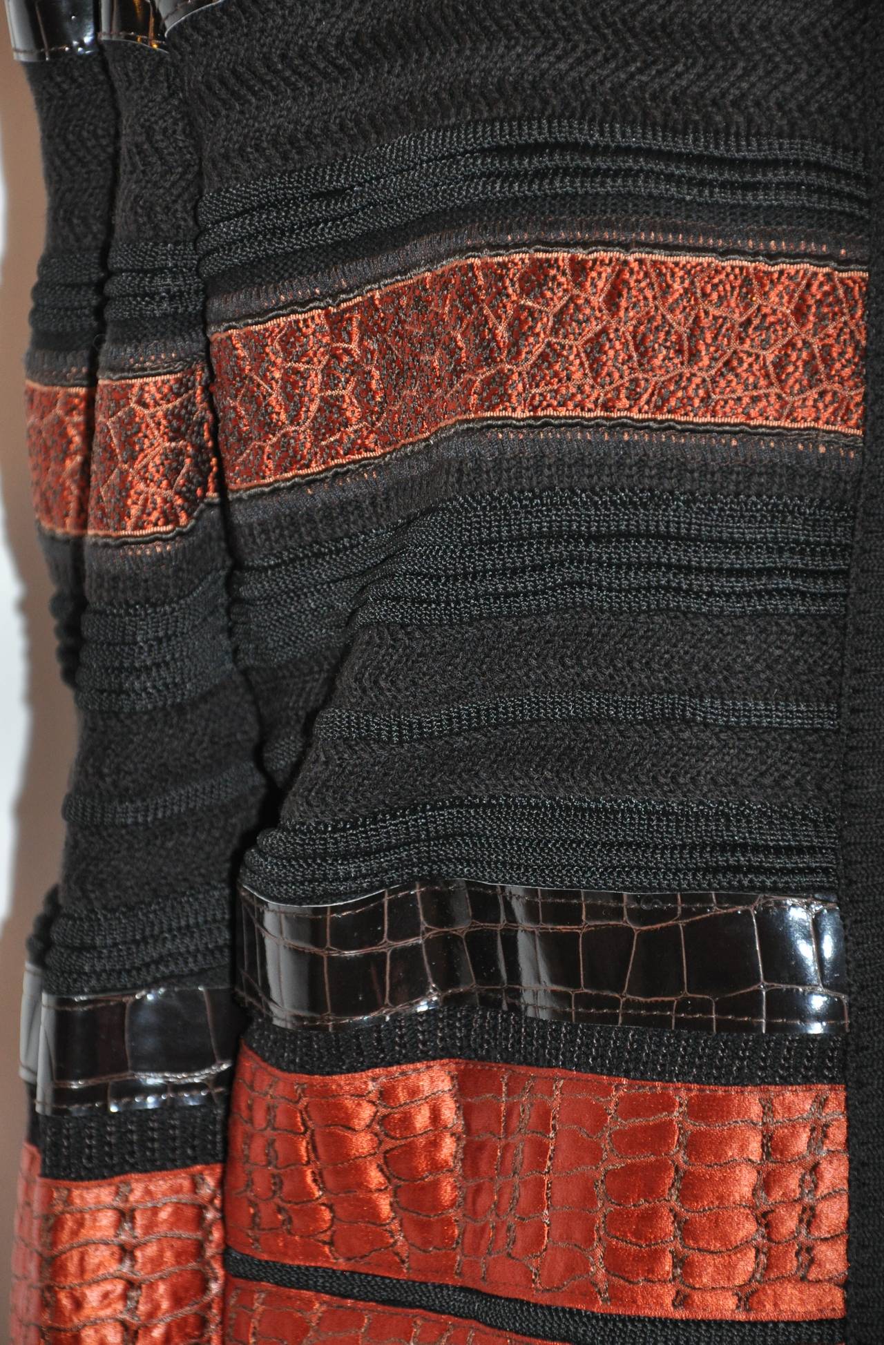 Granfranco Ferre for Martha Multi-Textured, Multi-Woven Cropped Jacket ...