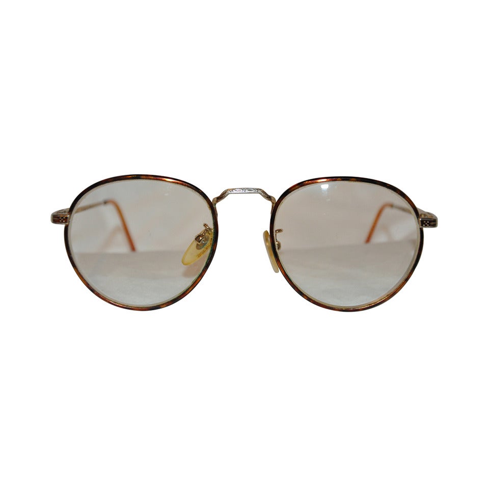 Ralph Lauren Polo Etched Gold Hardware with Tortoise Shell Glasses